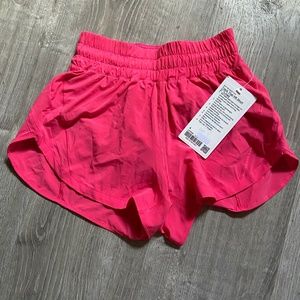 New Lululemon Track That High-Rise Lined Short 3" -Sold out!  Lip Gloss, Size 4